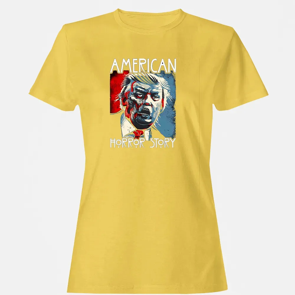 Funny Halloween Anti Trump Horror Story Americas Hated Dude Women's T-shirt - 4