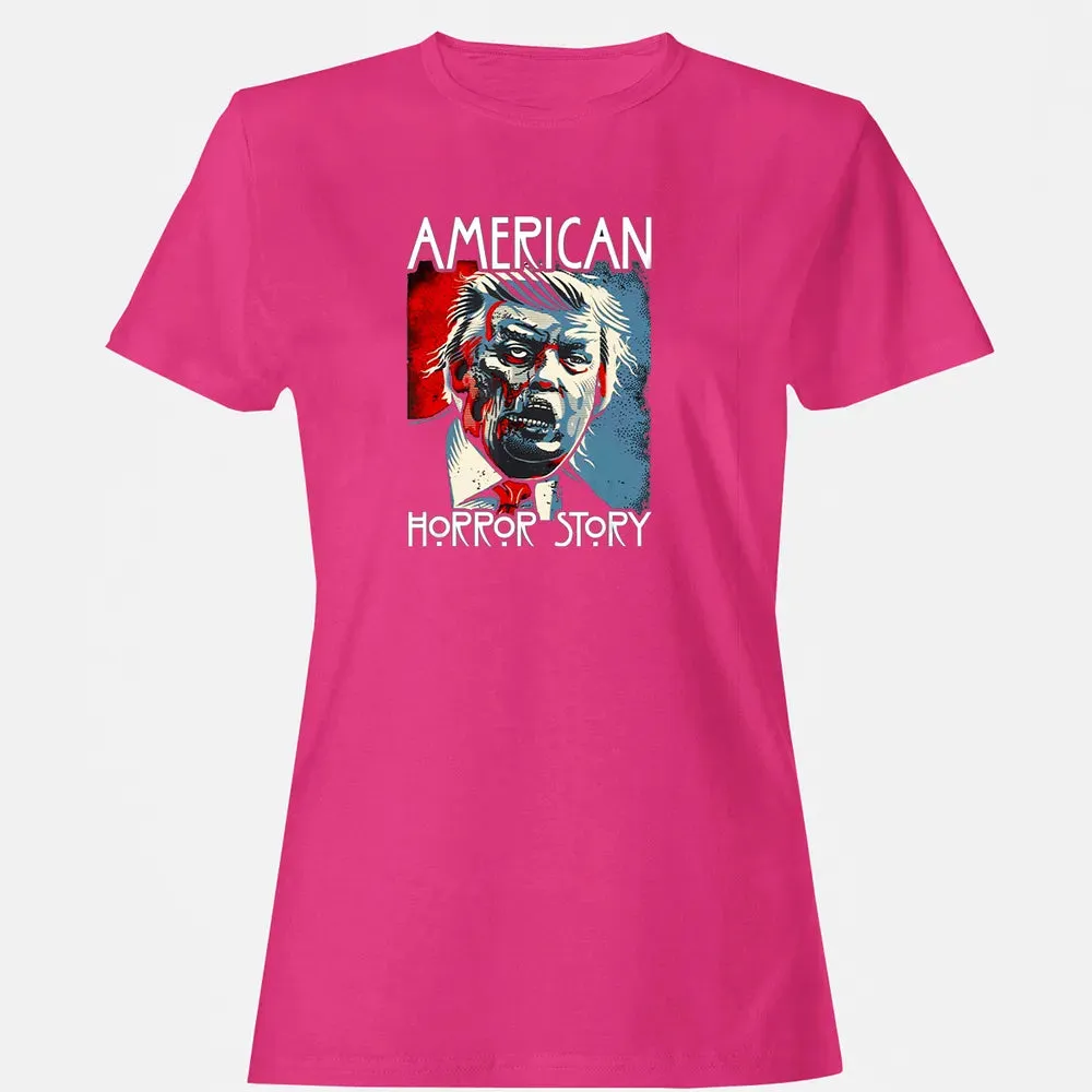 Funny Halloween Anti Trump Horror Story Americas Hated Dude Women's T-shirt - 6