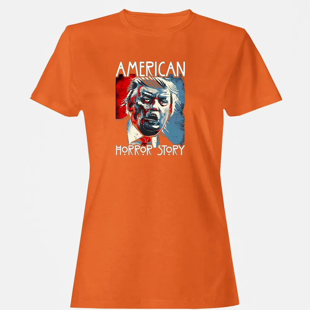 Funny Halloween Anti Trump Horror Story Americas Hated Dude Women's T-shirt - 11