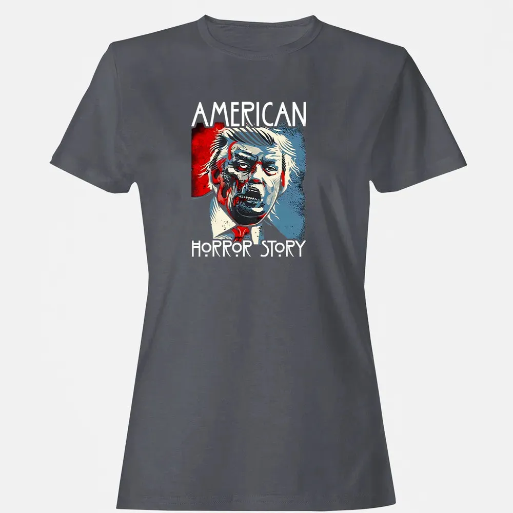 Funny Halloween Anti Trump Horror Story Americas Hated Dude Women's T-shirt - 5