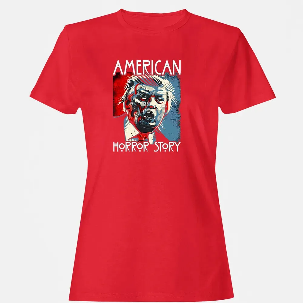 Funny Halloween Anti Trump Horror Story Americas Hated Dude Women's T-shirt - 13