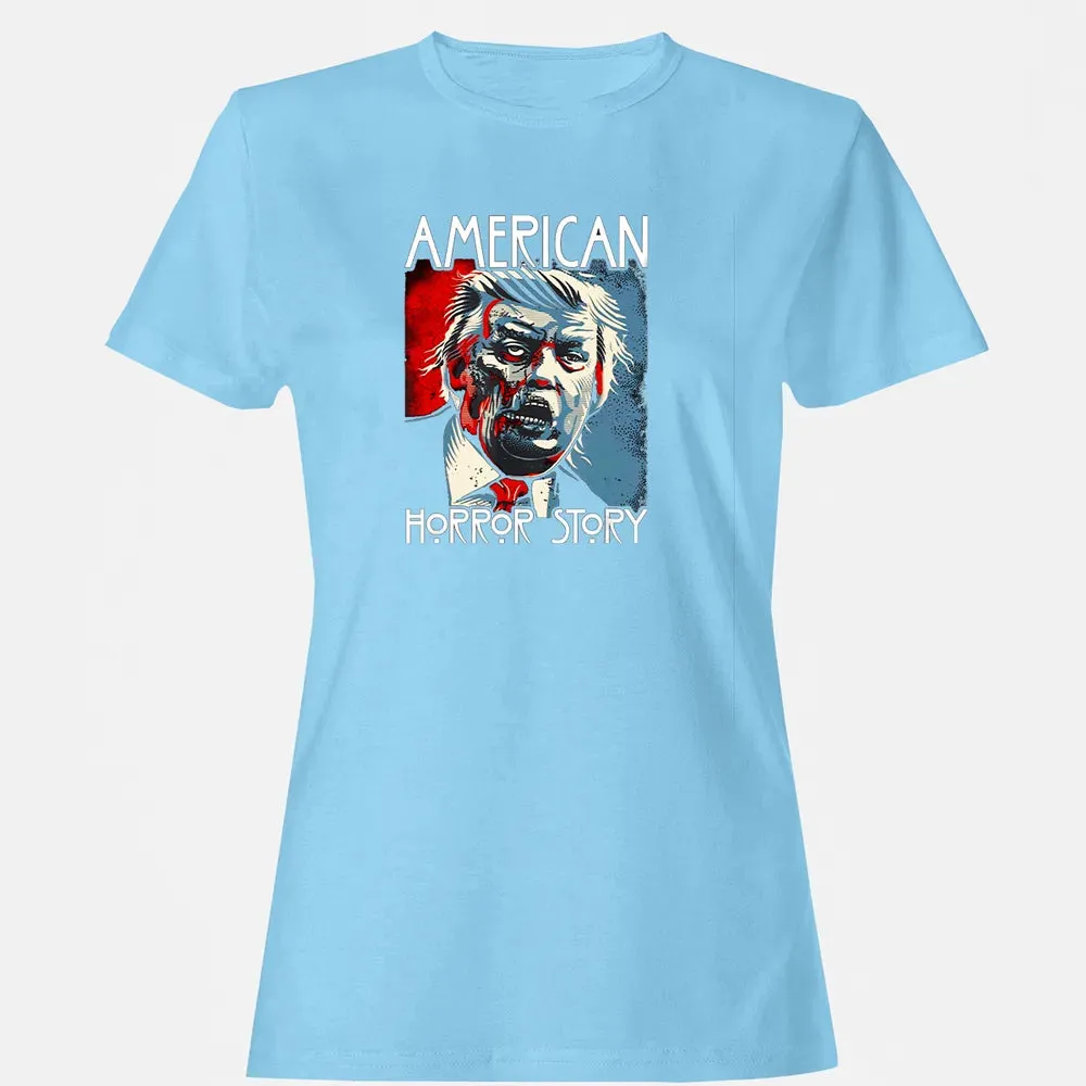 Funny Halloween Anti Trump Horror Story Americas Hated Dude Women's T-shirt - 8