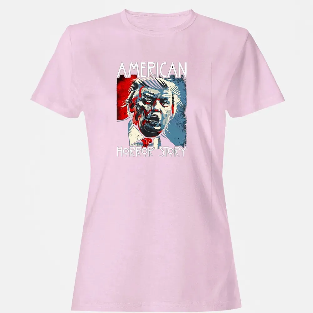 Funny Halloween Anti Trump Horror Story Americas Hated Dude Women's T-shirt - 9