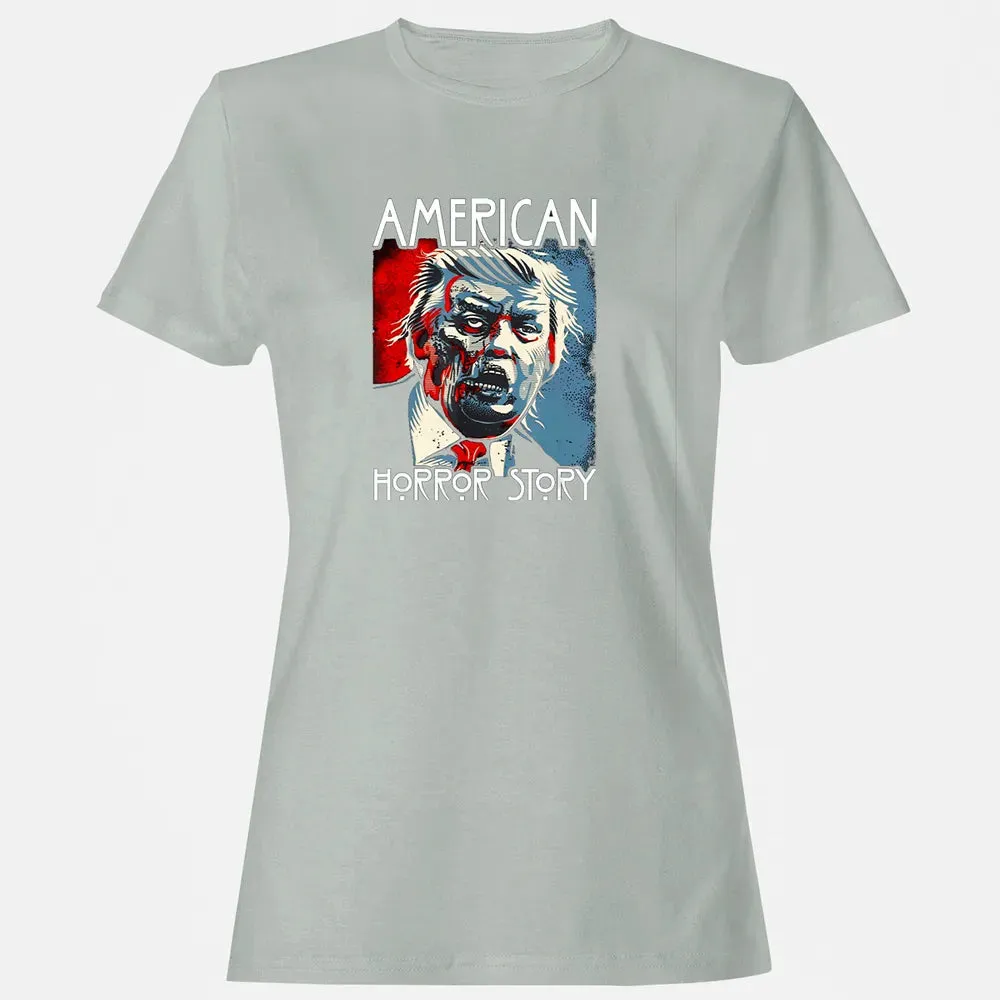 Funny Halloween Anti Trump Horror Story Americas Hated Dude Women's T-shirt - 2