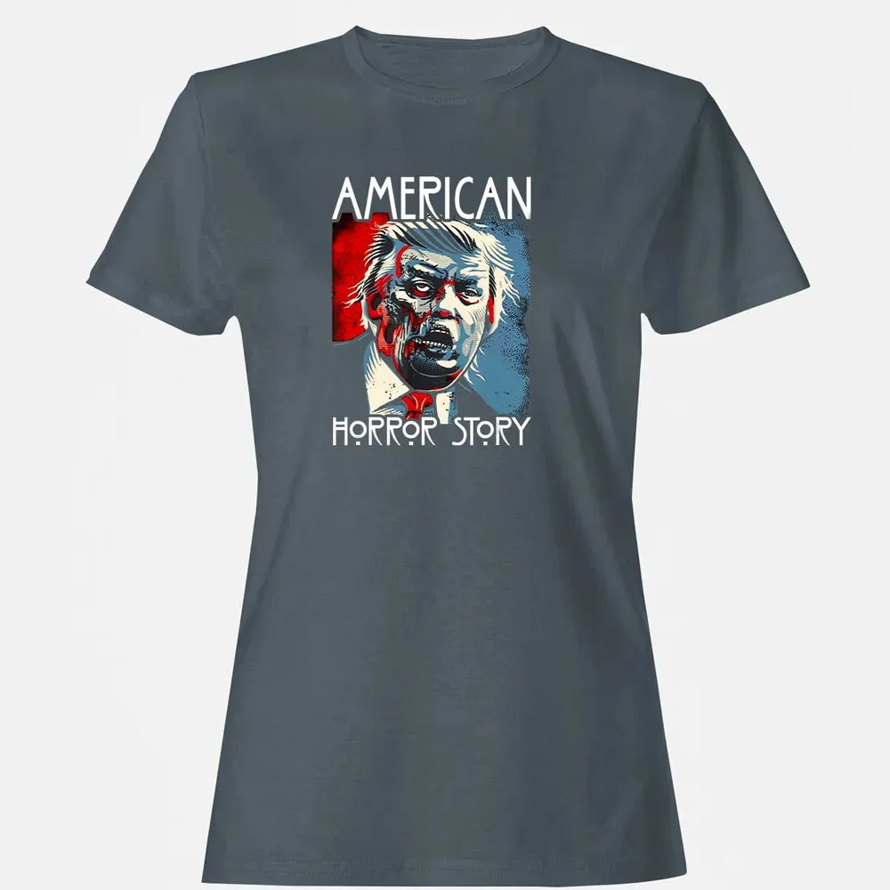 Funny Halloween Anti Trump Horror Story Americas Hated Dude Women's T-shirt - 3