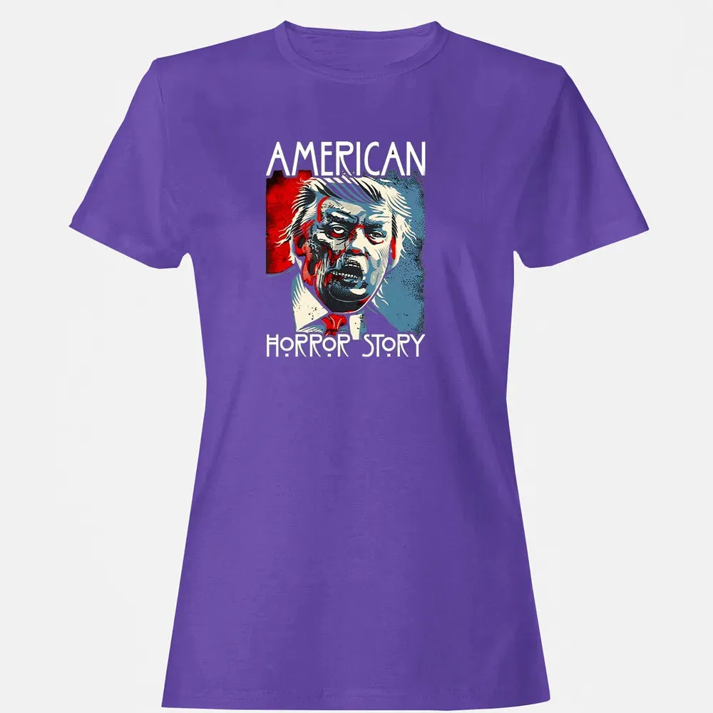Funny Halloween Anti Trump Horror Story Americas Hated Dude Women's T-shirt - 12