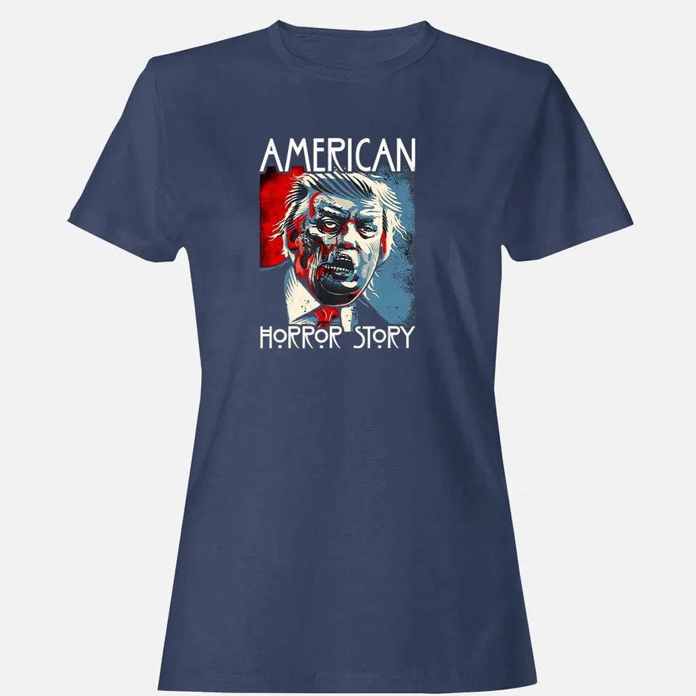 Funny Halloween Anti Trump Horror Story Americas Hated Dude Women's T-shirt - 10