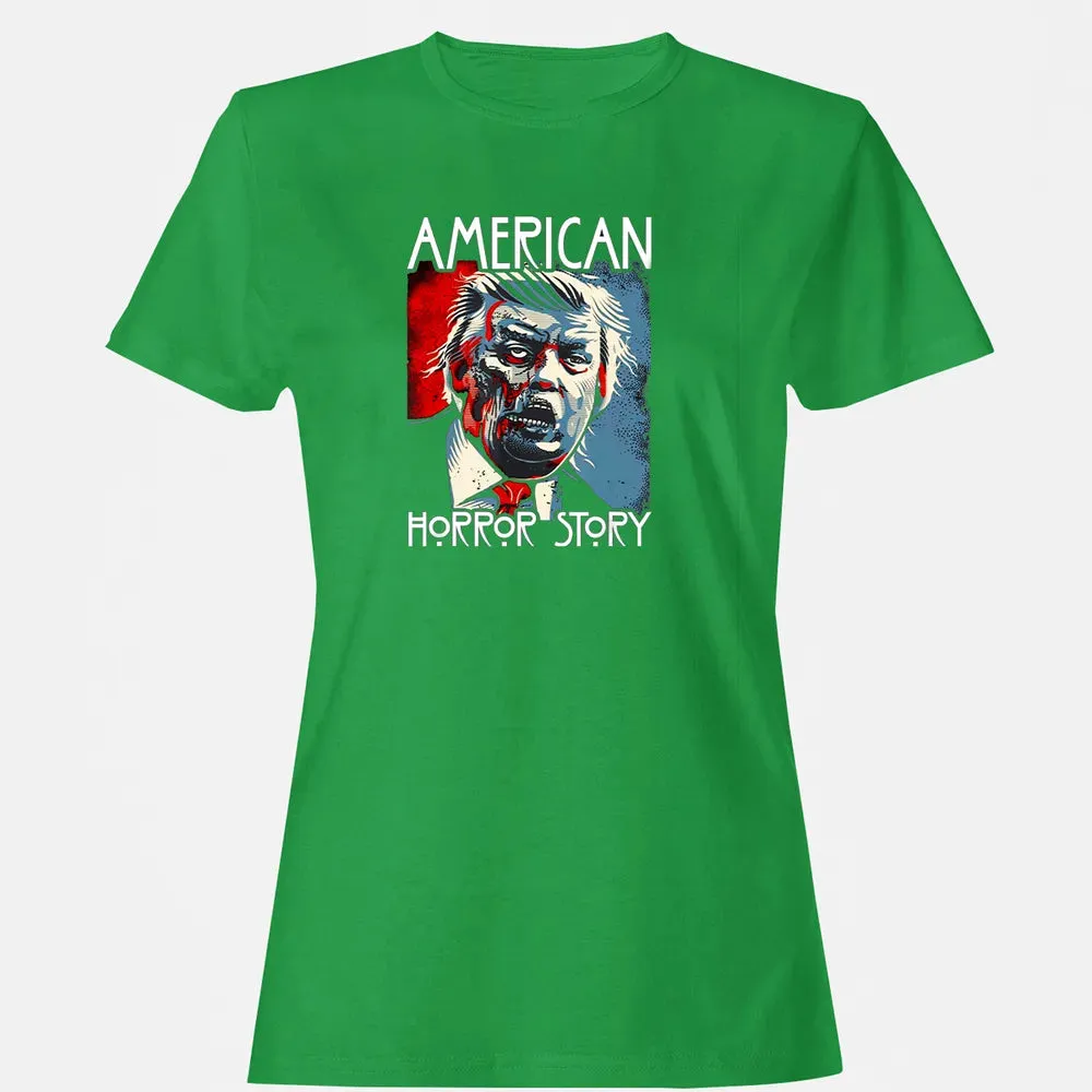 Funny Halloween Anti Trump Horror Story Americas Hated Dude Women's T-shirt - 7
