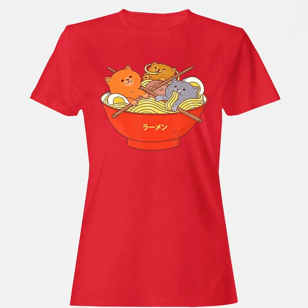 Kawaii Anime Ca Japanese Ramen Noodles Gift T Women's T-shirt - 13