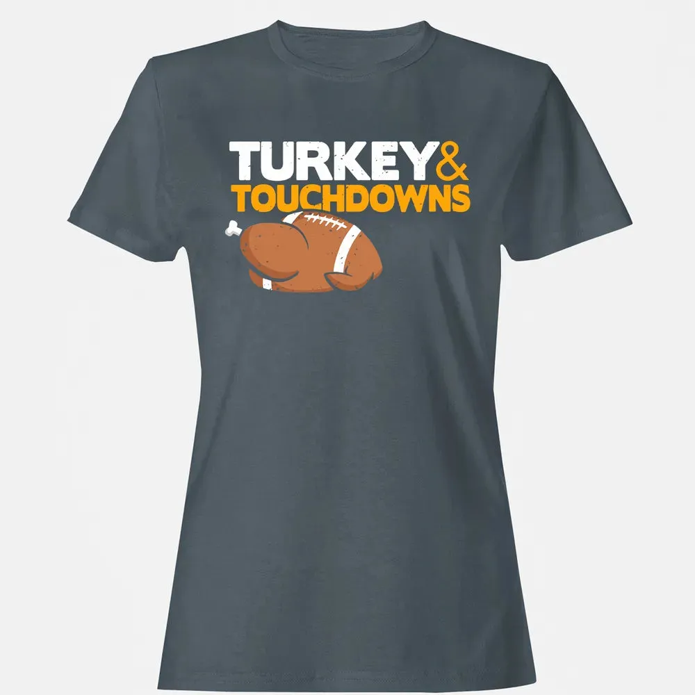 Turkey and Touchdowns Women's T-shirt - 3