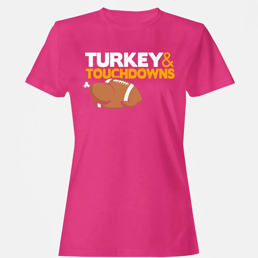 Turkey and Touchdowns Women's T-shirt - 6