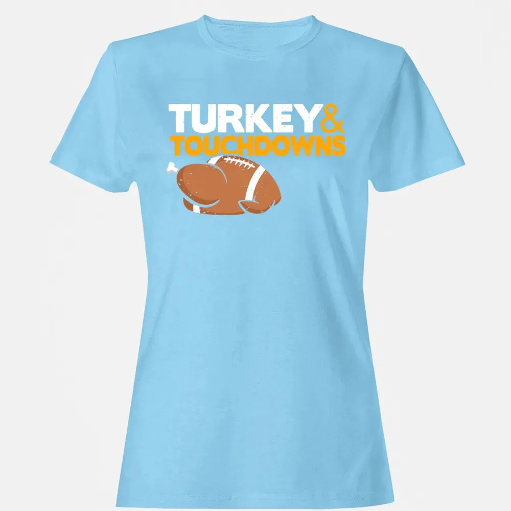 Turkey and Touchdowns Women's T-shirt - 8