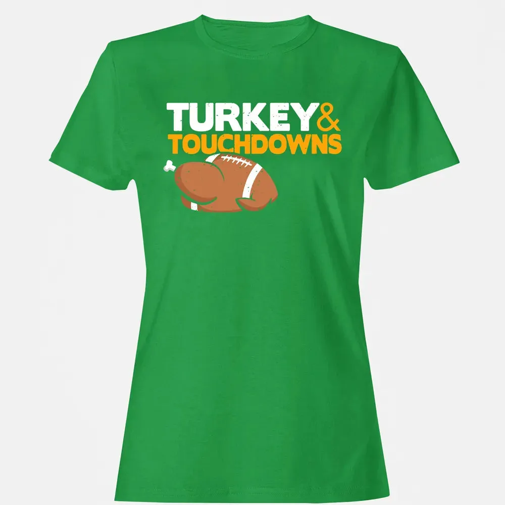 Turkey and Touchdowns Women's T-shirt - 7
