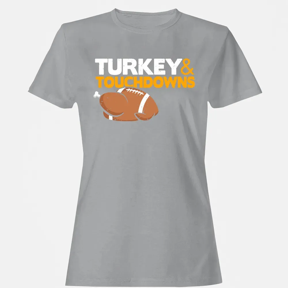 Turkey and Touchdowns Women's T-shirt - 15