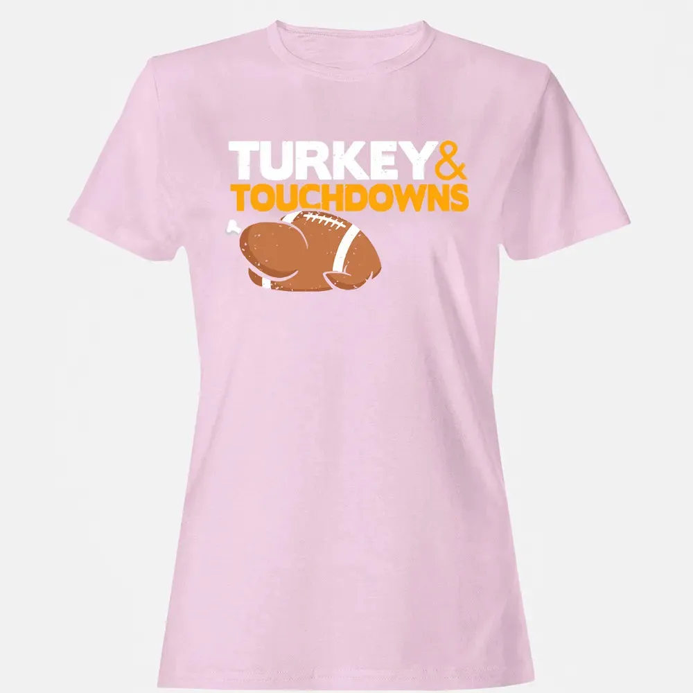 Turkey and Touchdowns Women's T-shirt - 9