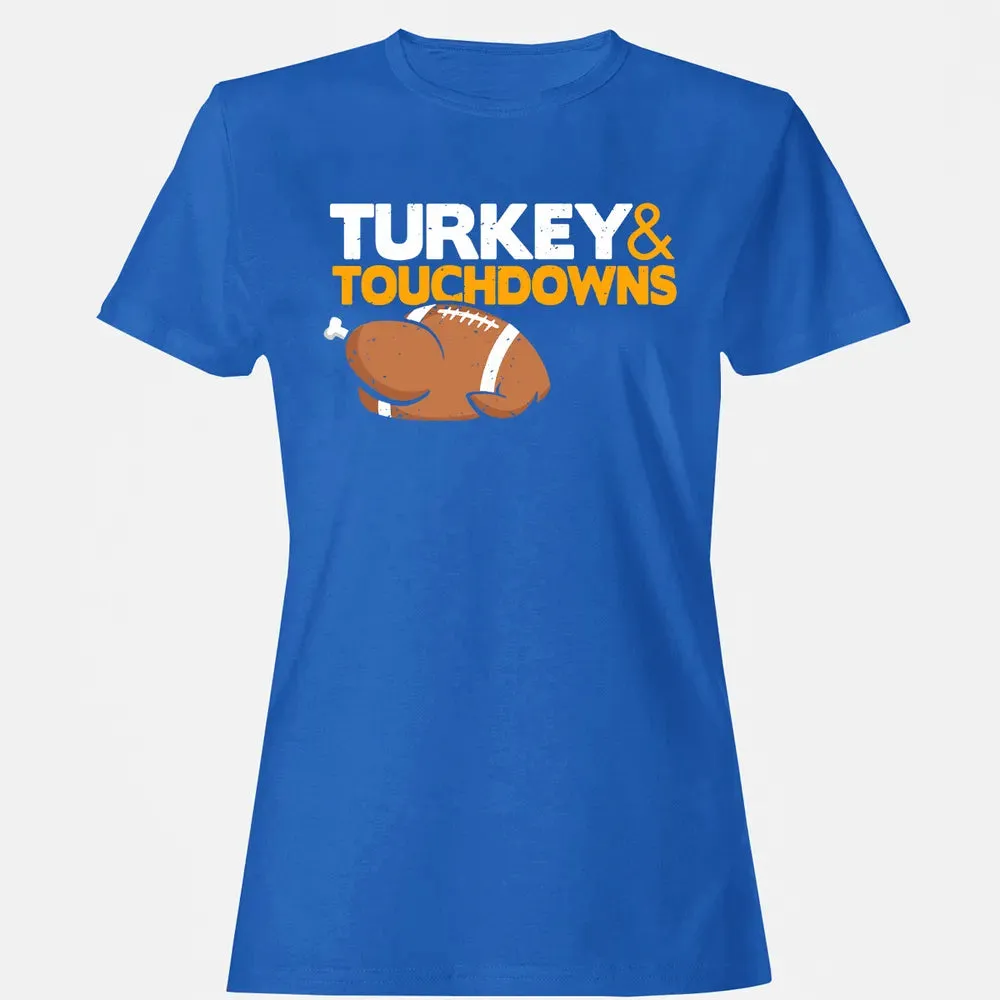 Turkey and Touchdowns Women's T-shirt - 14