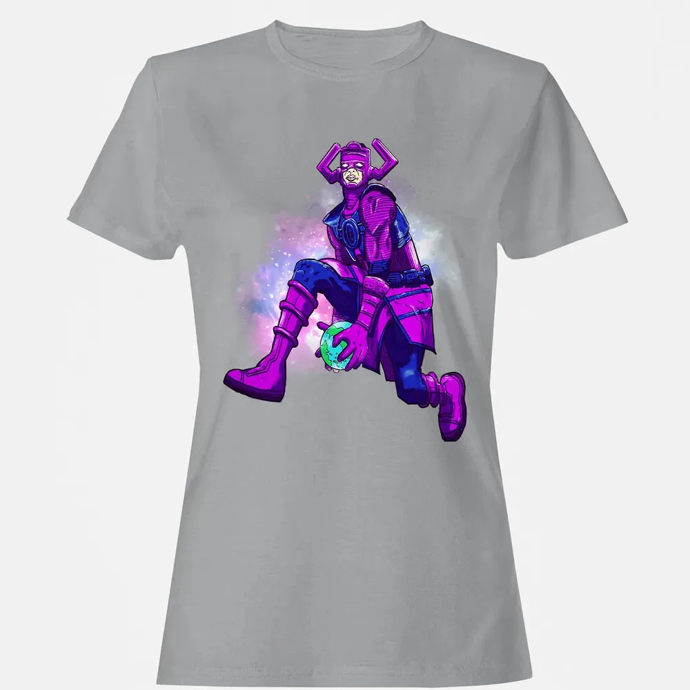 Galactus dunking earth in a black hole Women's T-shirt - 15