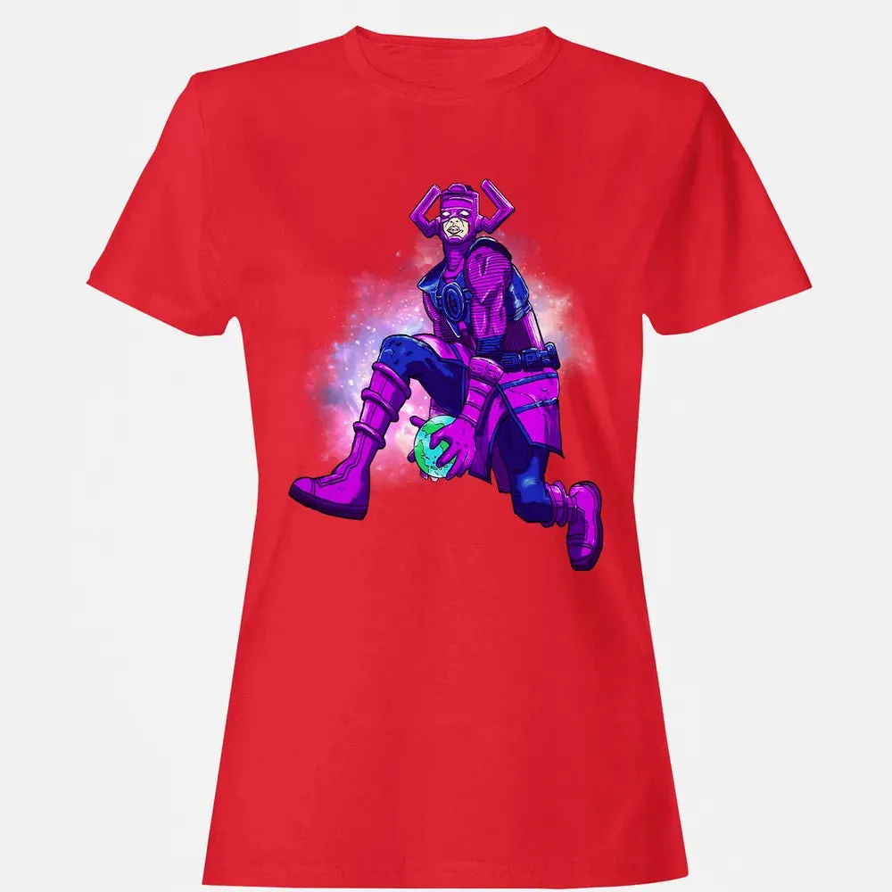 Galactus dunking earth in a black hole Women's T-shirt - 13