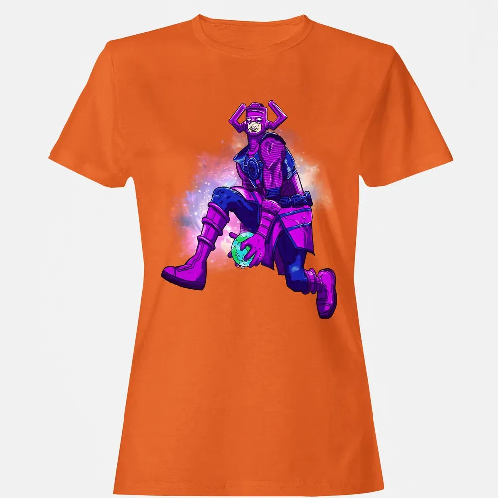Galactus dunking earth in a black hole Women's T-shirt - 11