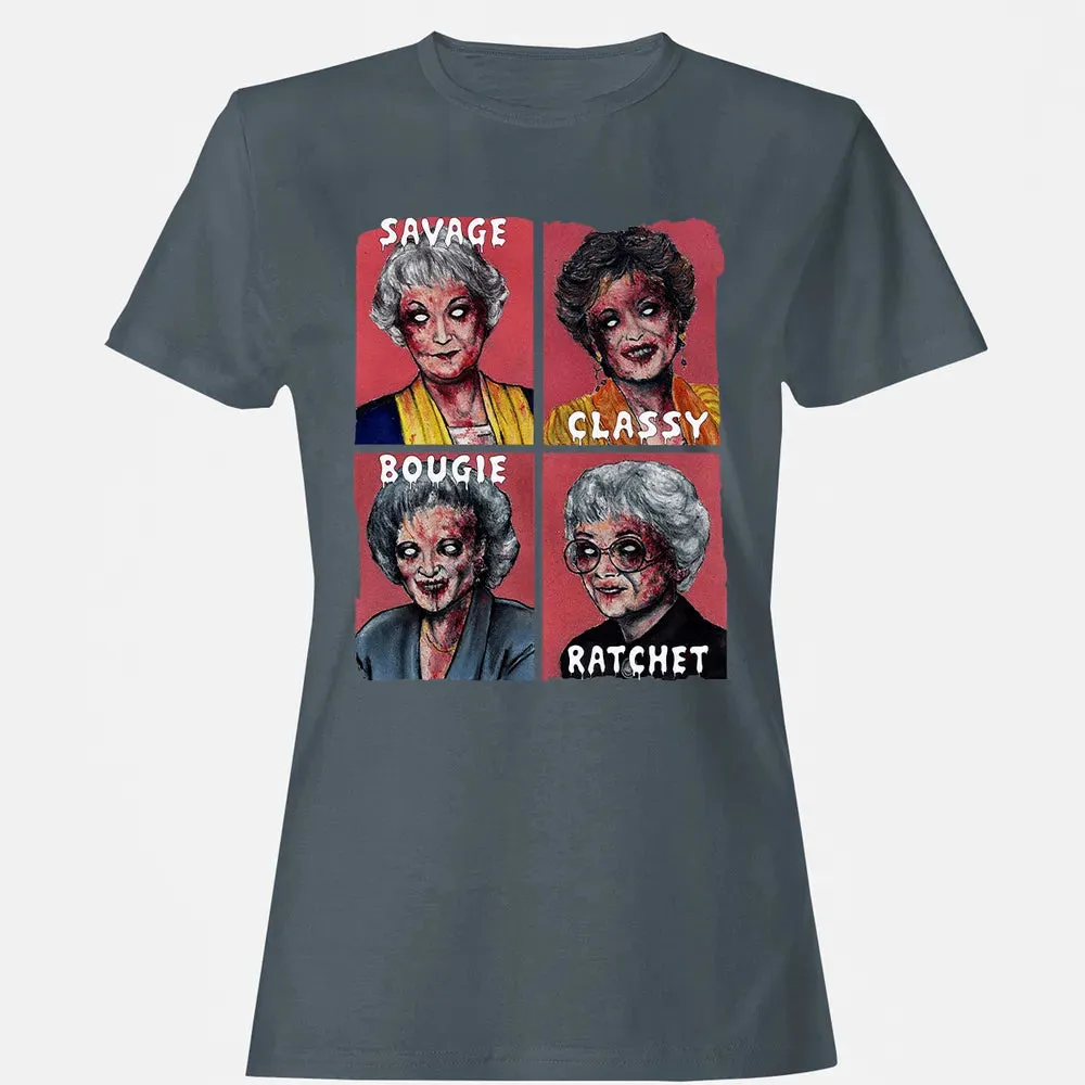 Savage. Classy. Bougie. Ratchet. Women's T-shirt - 3