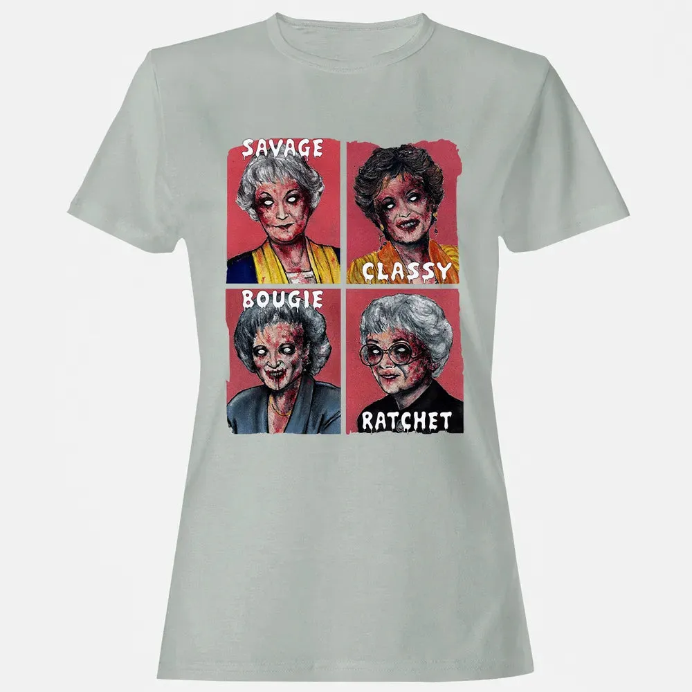 Savage. Classy. Bougie. Ratchet. Women's T-shirt - 2