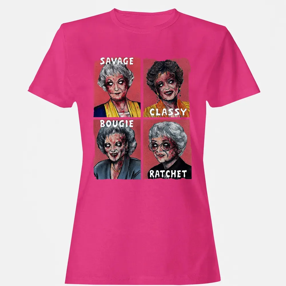 Savage. Classy. Bougie. Ratchet. Women's T-shirt - 6