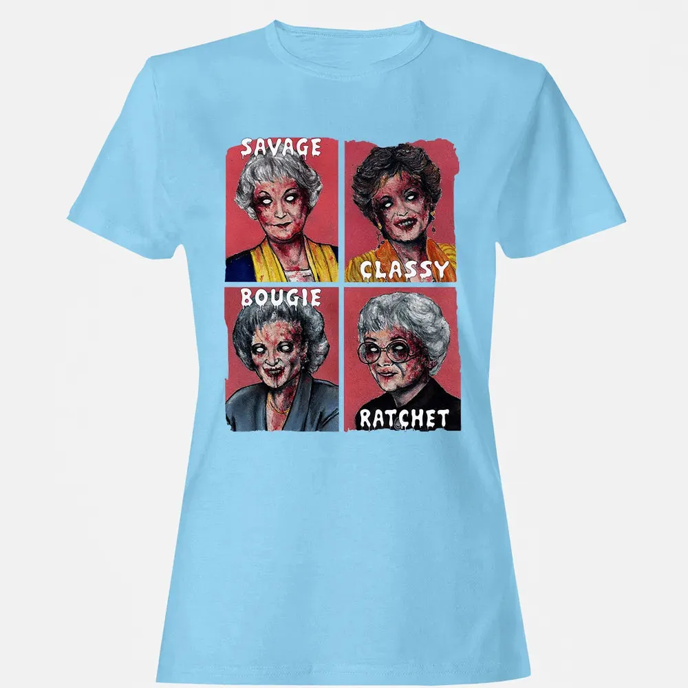 Savage. Classy. Bougie. Ratchet. Women's T-shirt - 8
