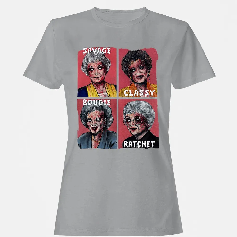 Savage. Classy. Bougie. Ratchet. Women's T-shirt - 15