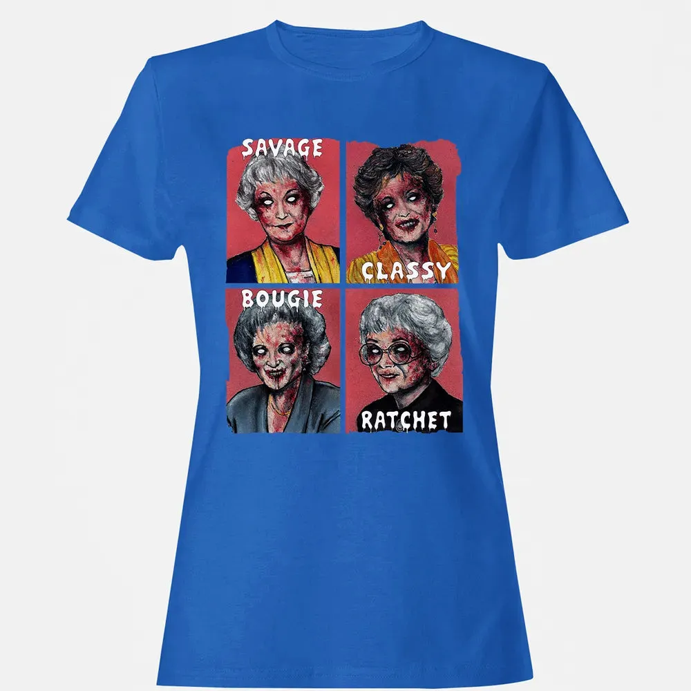 Savage. Classy. Bougie. Ratchet. Women's T-shirt - 14