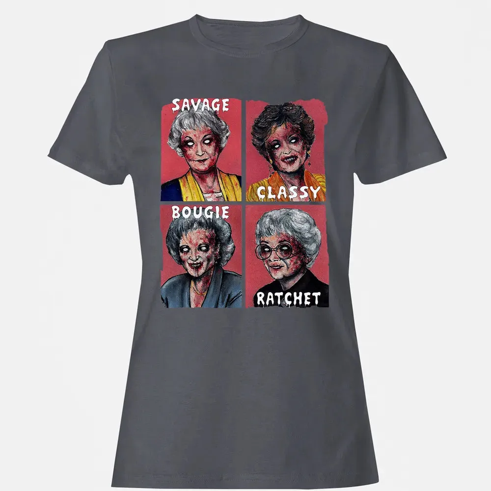 Savage. Classy. Bougie. Ratchet. Women's T-shirt - 5