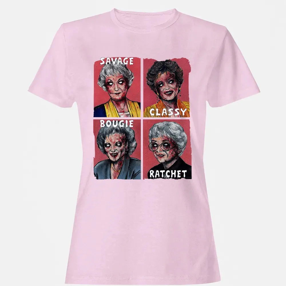 Savage. Classy. Bougie. Ratchet. Women's T-shirt - 9