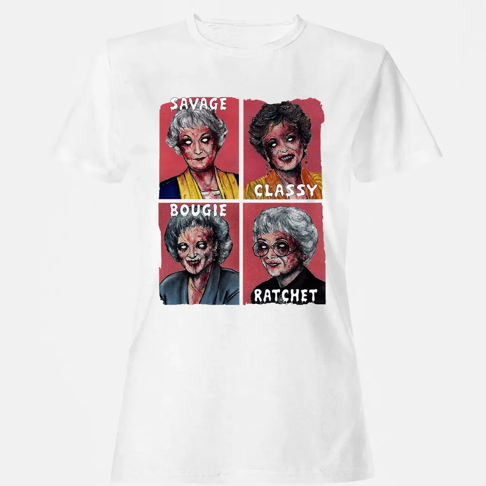 Savage. Classy. Bougie. Ratchet. Women's T-shirt - 16