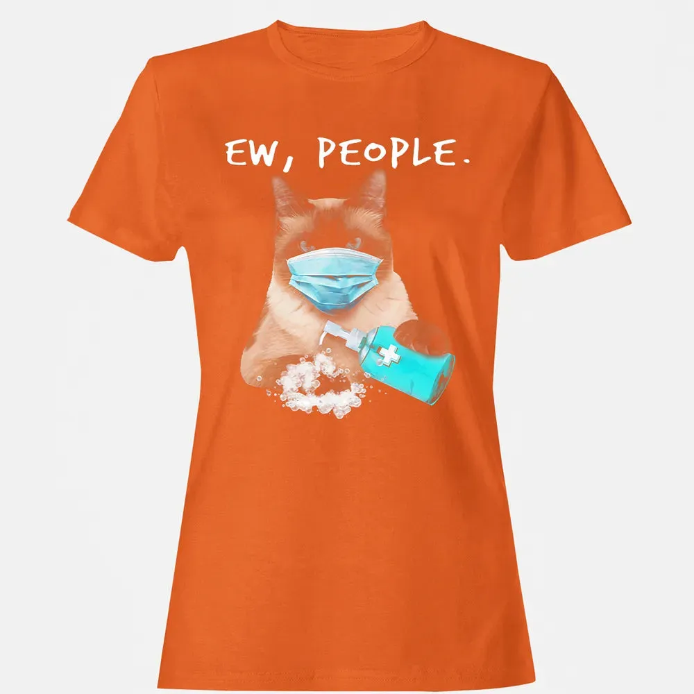 Siamese Cat Ew People Dog Wearing A Face Mask Women's T-shirt - 11