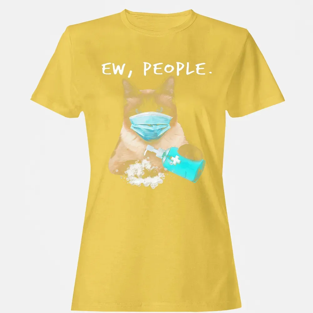 Siamese Cat Ew People Dog Wearing A Face Mask Women's T-shirt - 4
