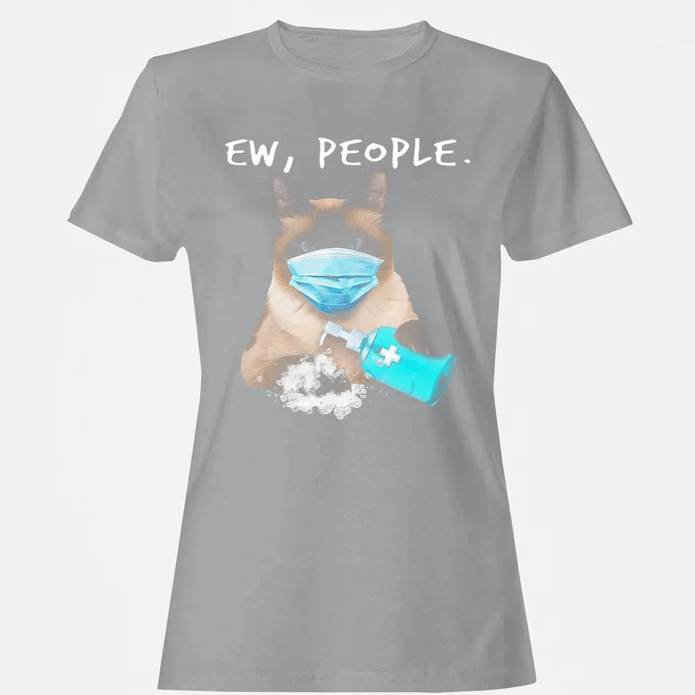 Siamese Cat Ew People Dog Wearing A Face Mask Women's T-shirt - 15