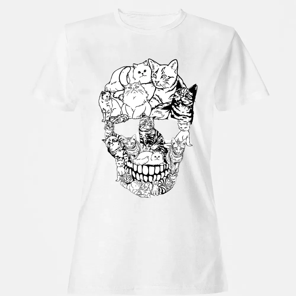 Cat Skull Women's T-shirt - 16