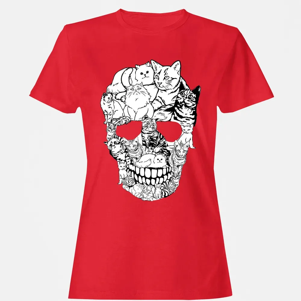 Cat Skull Women's T-shirt - 13