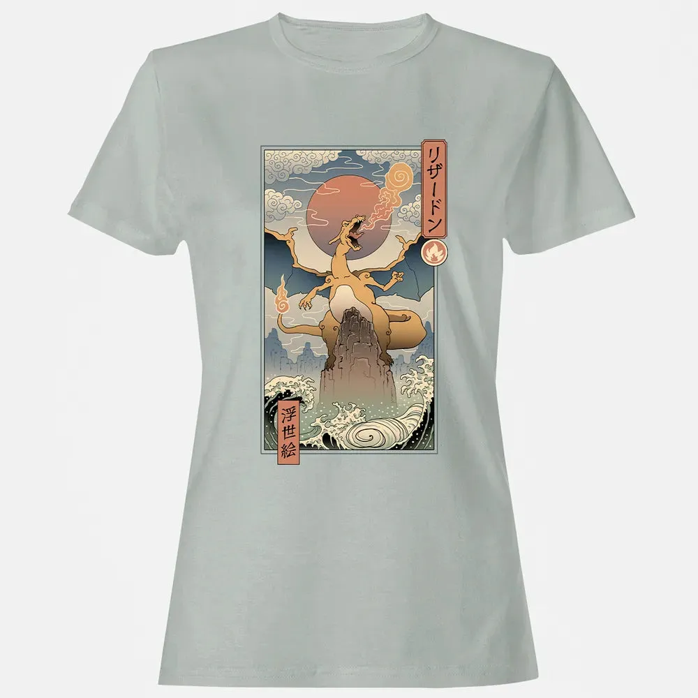 Charizard Ukiyo-e Women's T-shirt - 2
