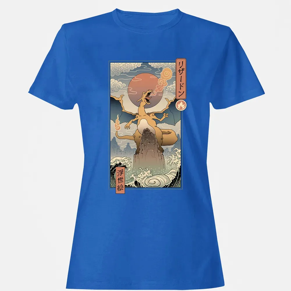 Charizard Ukiyo-e Women's T-shirt - 14