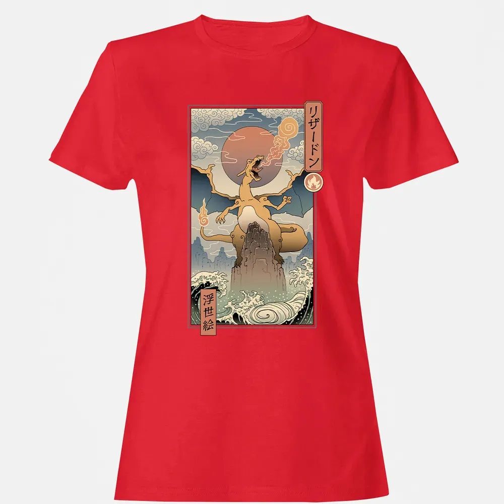 Charizard Ukiyo-e Women's T-shirt - 13
