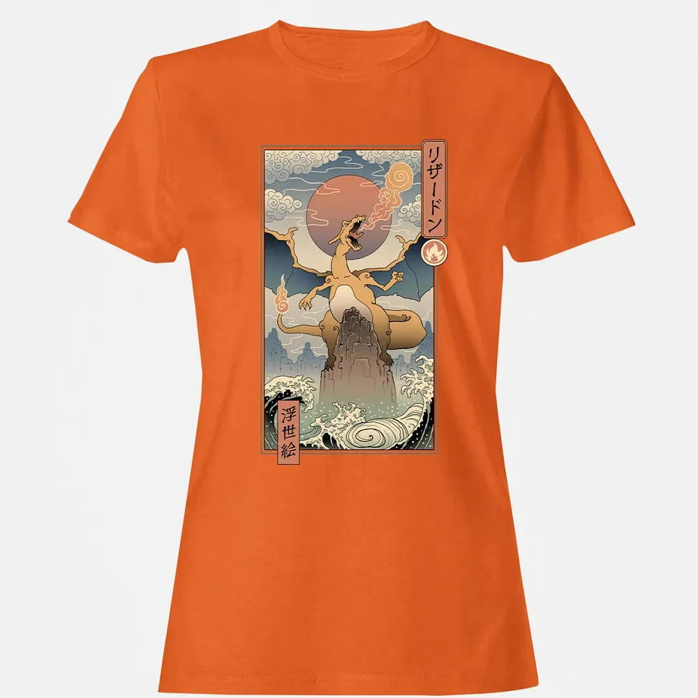 Charizard Ukiyo-e Women's T-shirt - 11