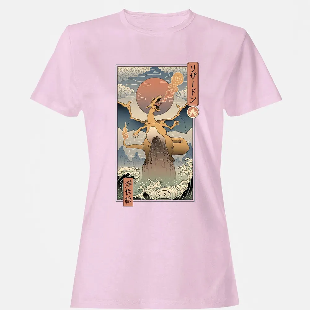 Charizard Ukiyo-e Women's T-shirt - 9