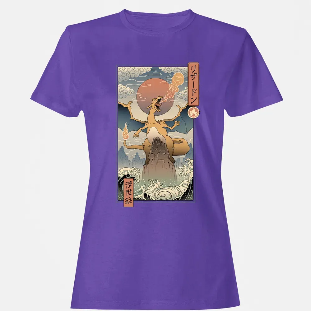 Charizard Ukiyo-e Women's T-shirt - 12
