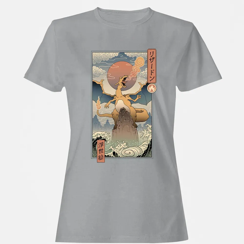 Charizard Ukiyo-e Women's T-shirt - 15