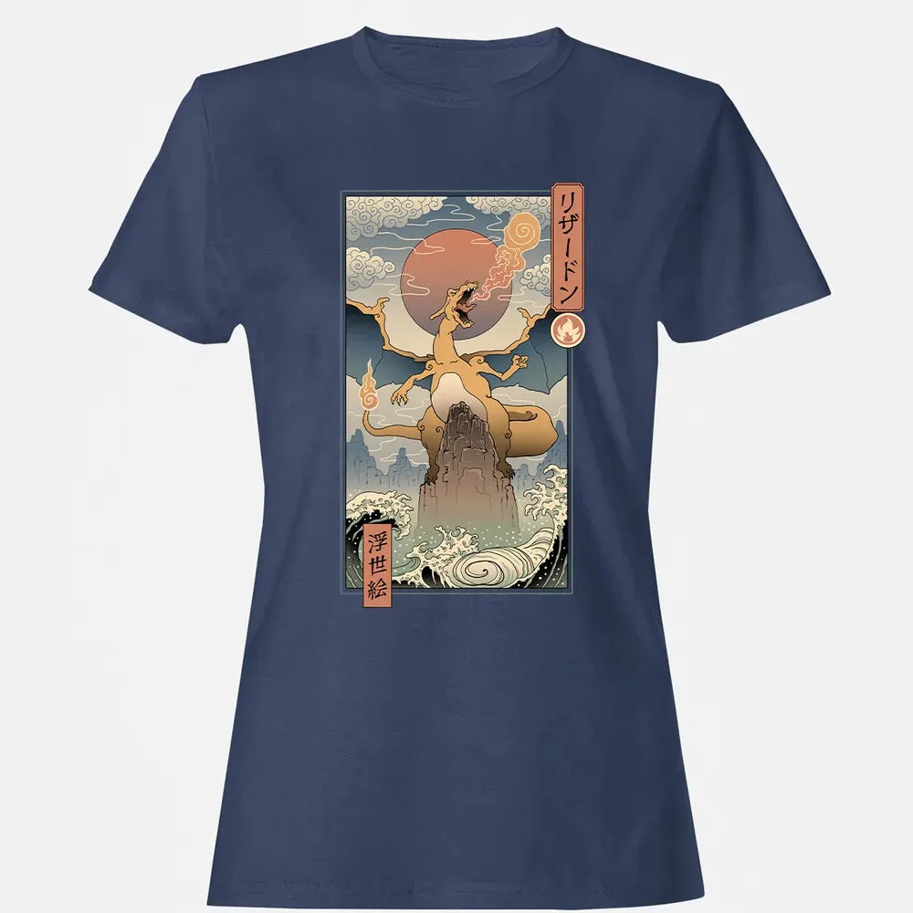 Charizard Ukiyo-e Women's T-shirt - 10