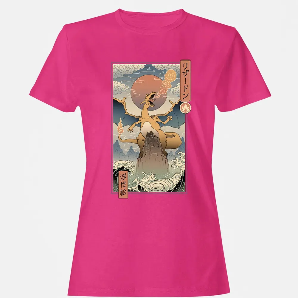 Charizard Ukiyo-e Women's T-shirt - 6