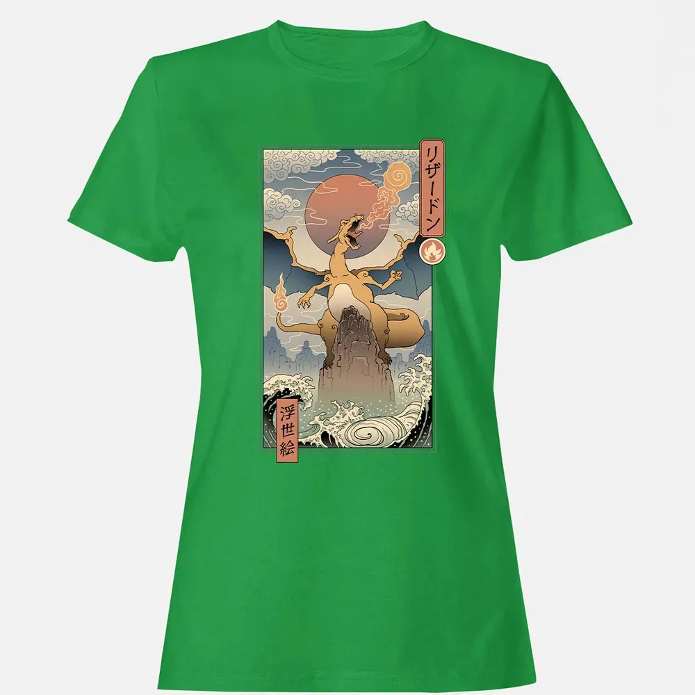 Charizard Ukiyo-e Women's T-shirt - 7