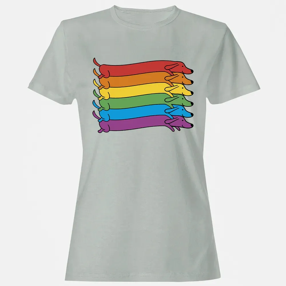Rainbow Dachshund Pride Flag Women's T-shirt - 2