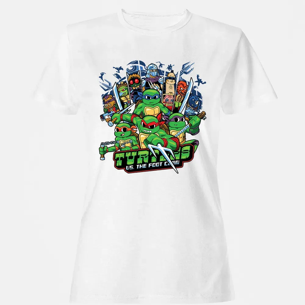 Turtles vs Foot Clan Women's T-shirt - 16
