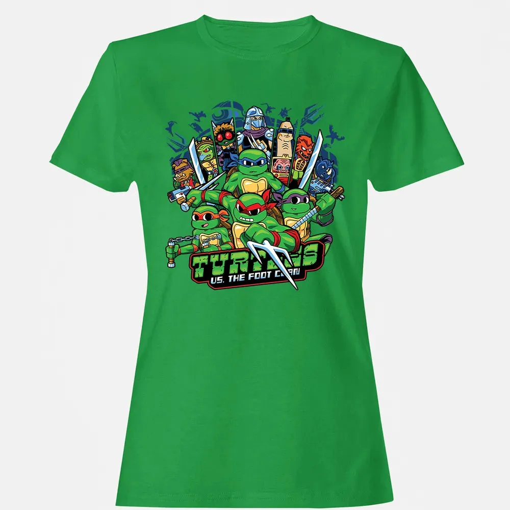 Turtles vs Foot Clan Women's T-shirt - 7